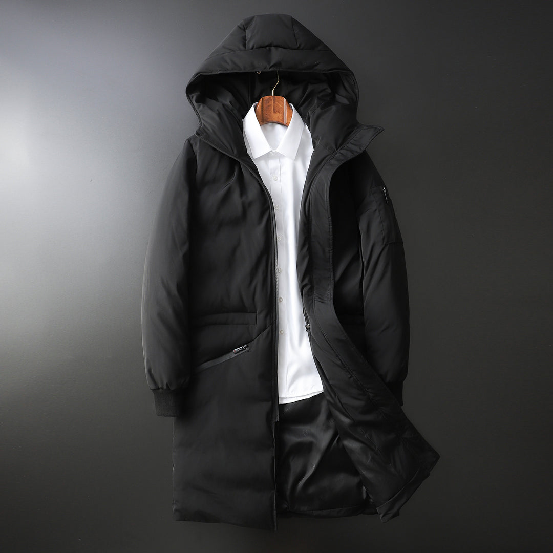 Herren Wattierter Langparka mit Kapuze und winddichtem Schutz Shop Nory
