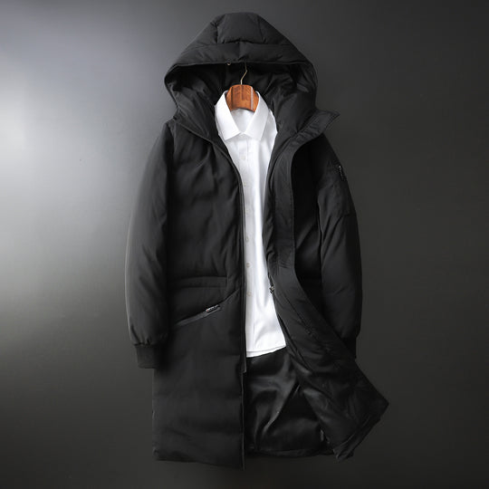 Herren Wattierter Langparka mit Kapuze und winddichtem Schutz Shop Nory