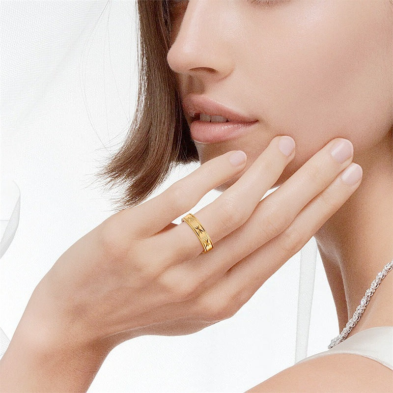 Herren Ring mit kunstvollem Fischschuppenmuster Shop Nory