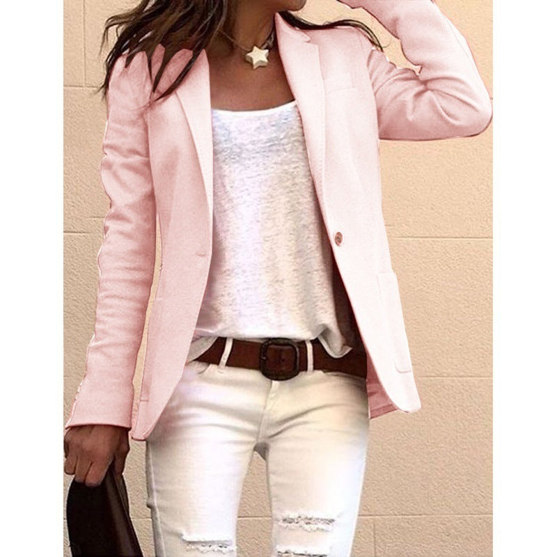 Damen Taillierter Ein-Knopf-Blazer mit aufgesetzten Taschen Shop Nory