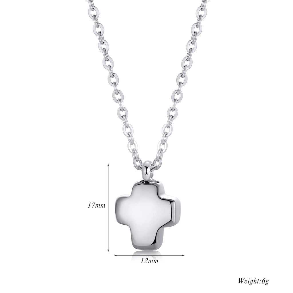 Damen Halskette mit elegantem Kreuzanhänger aus hochwertigem Metall Shop Nory