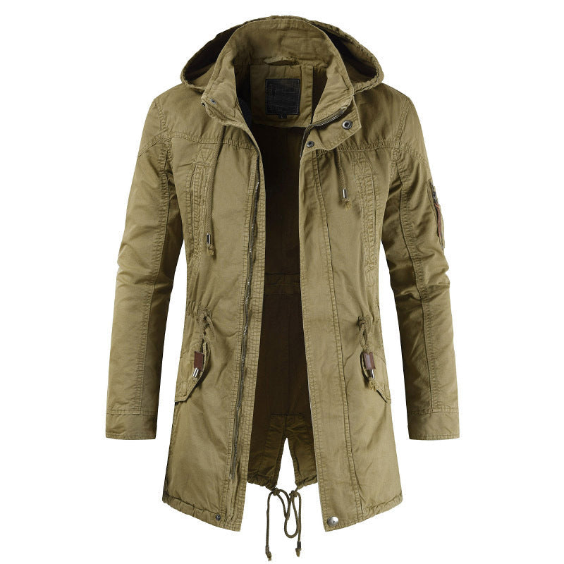 Herren Funktionsjacke mit praktischem Reißverschluss und verstellbarer Kapuze