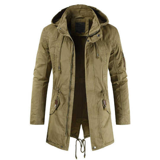 Herren Funktionsjacke mit praktischem Reißverschluss und verstellbarer Kapuze