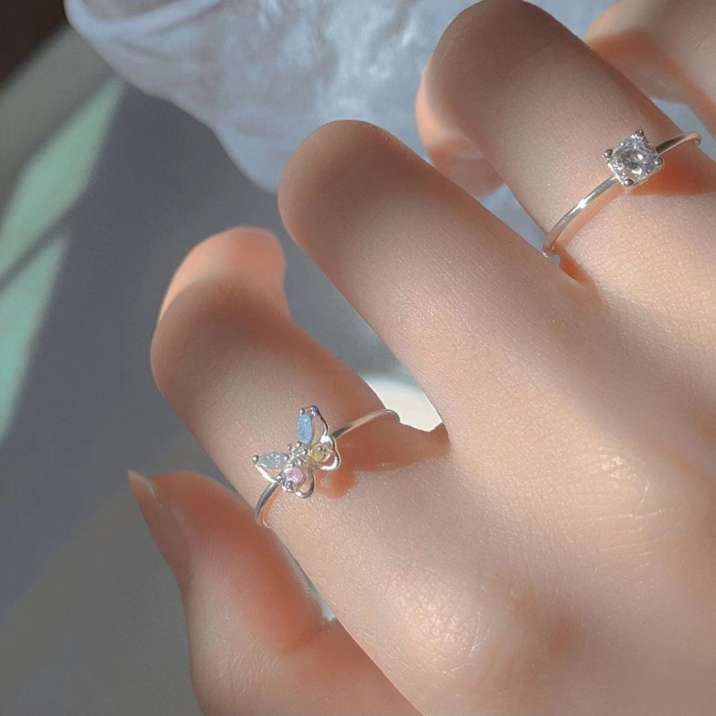 Damenring mit filigranem Schmetterlings-Design Shop Nory