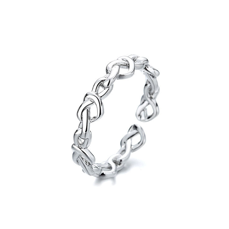 Damen Zierlicher und filigraner Ring mit verschlungenem Design Shop Nory