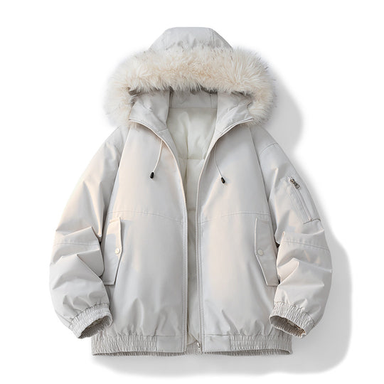 Damen Modische Winterjacke mit abnehmbarem Kunstfellkragen Shop Nory