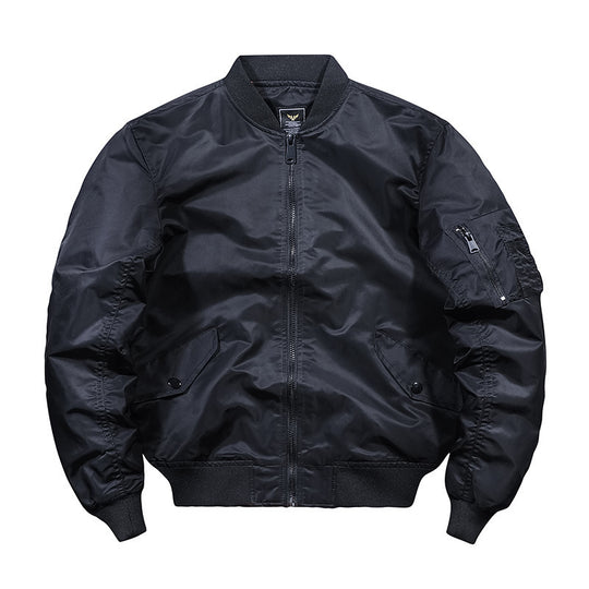 Herren Nylon-Flightbomber mit Ärmeltasche, gesteppter Thermo-Innenlage und geripptem Saum Shop Nory