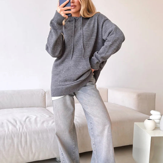 Damen Bequemer Kapuzenpullover