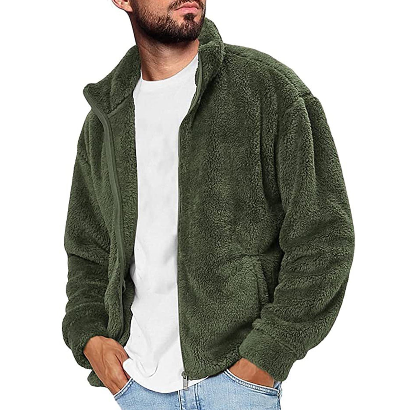 Herren Fleecejacke mit weichem Innenfutter und praktischen Taschen