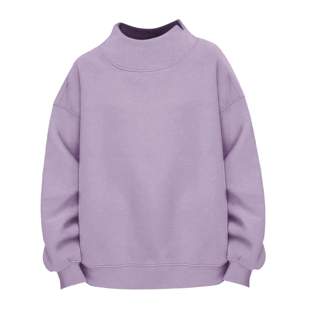 Damen Lässiges Funnel-Neck Sweatshirt im Oversize‑Schnitt mit überschnittener Schulter Shop Nory