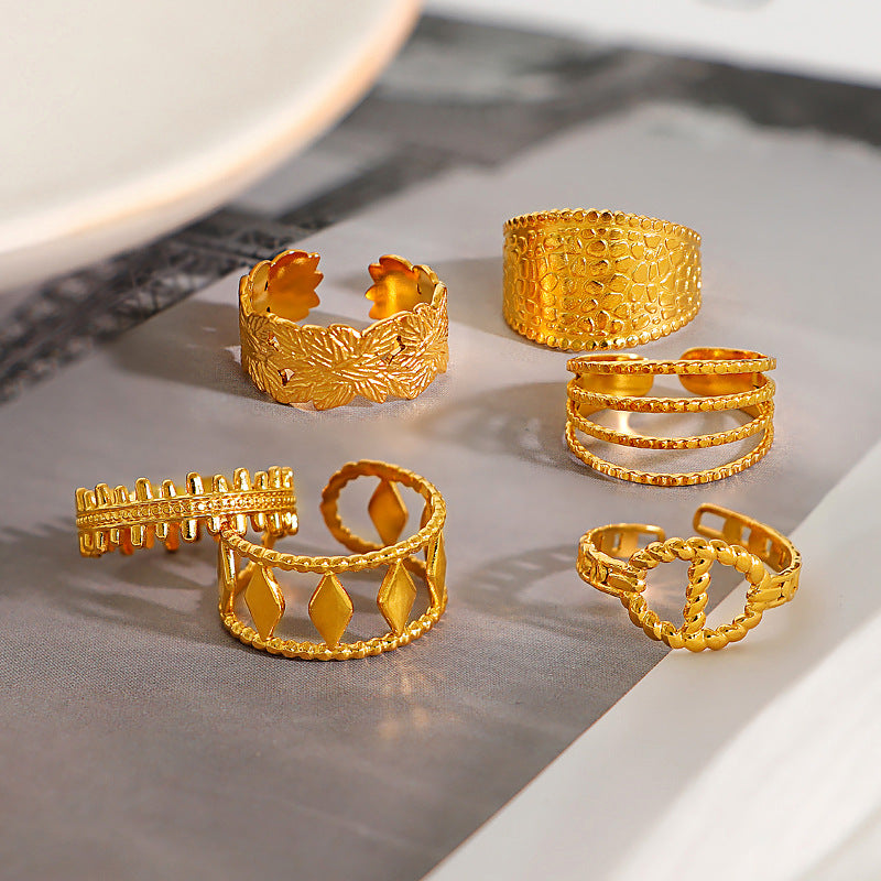 Damen Ring im eleganten Krokodil-Design Shop Nory