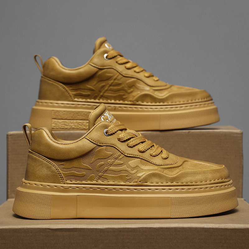 Unisex Plateausneaker mit geprägtem Obermaterial und extrahoher Platformsohle Shopy Nory