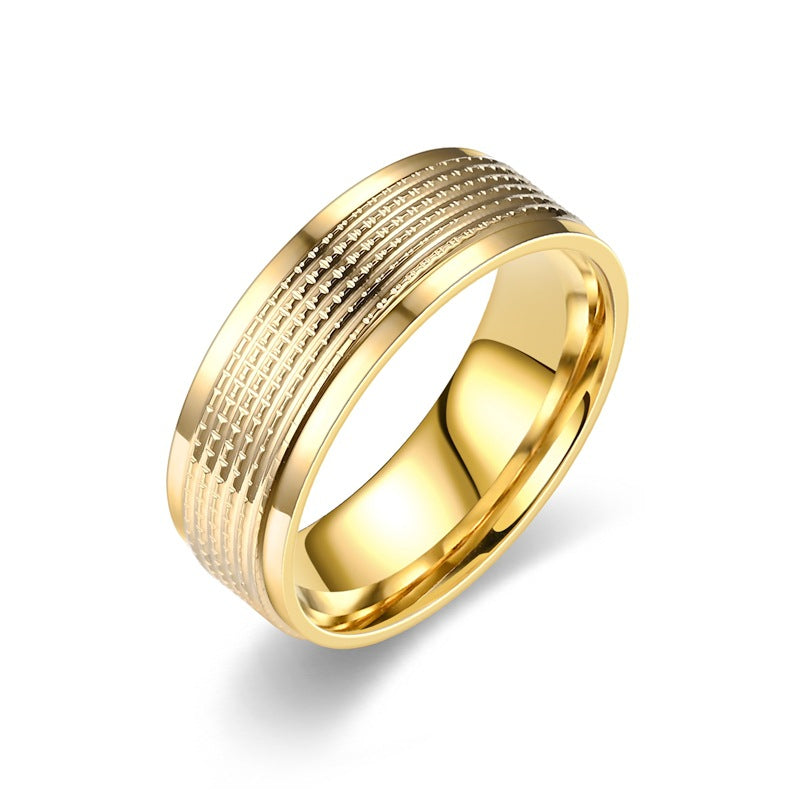 Herren Ring mit modernem, strukturiertem Oberflächendesign Shop Nory