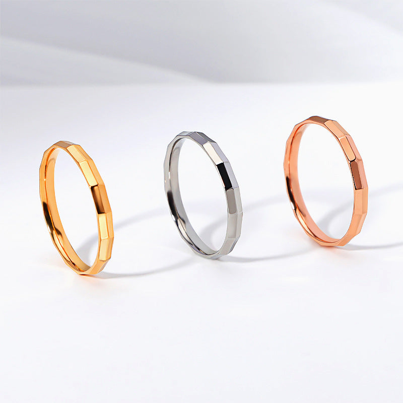 Damen Designer Ring mit hexagonalem Design Shop Nory