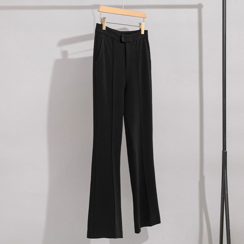 Damen High-Waist-Hose mit weitem Schlag und Bügelfalte Shop Nory