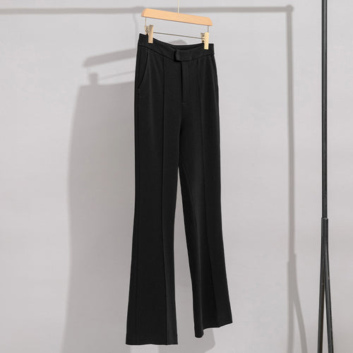Damen High-Waist-Hose mit weitem Schlag und Bügelfalte Shop Nory