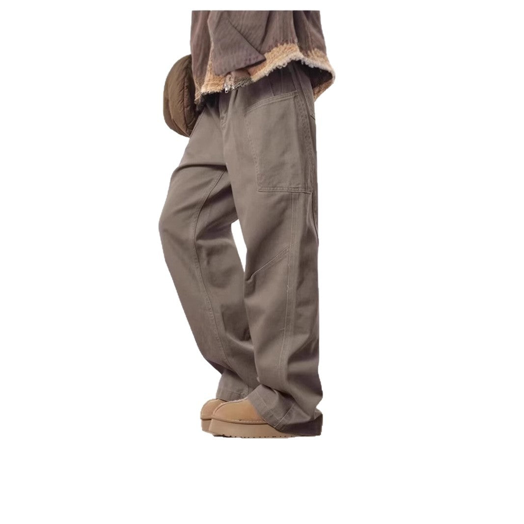 Damen Weitgeschnittene High-Waist Cargo-Hose Shop Nory
