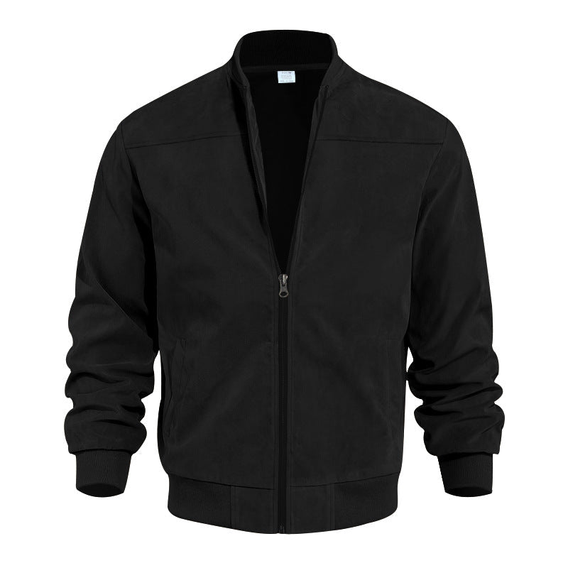 Herren lässige Bomberjacke mit elastischen Bündchen und praktischen Taschen