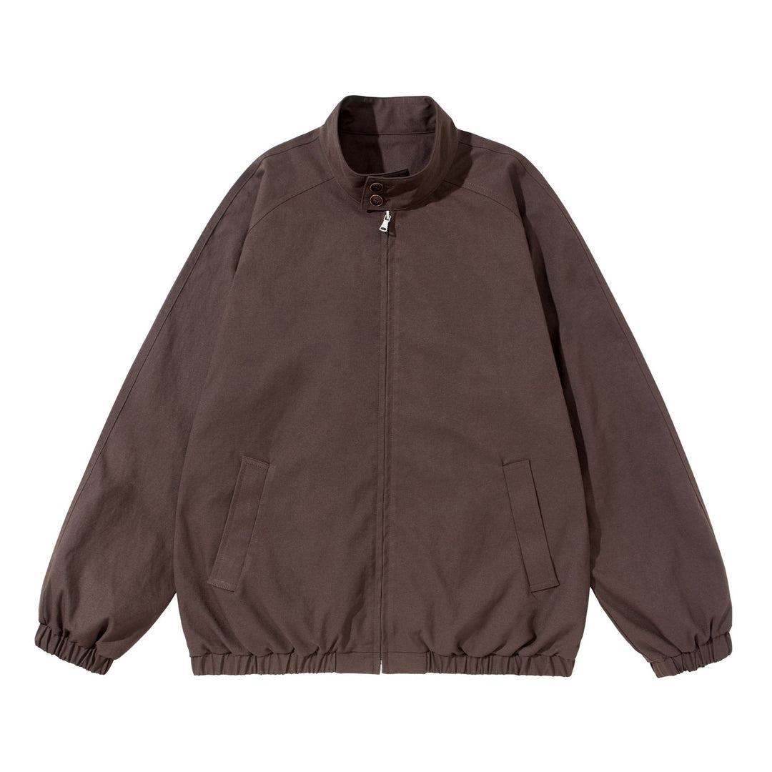 Unisex Kurz geschnittener Boxy‑Blouson mit Stehkragen, Kragenriegel und elastischem Saum Shop Nory