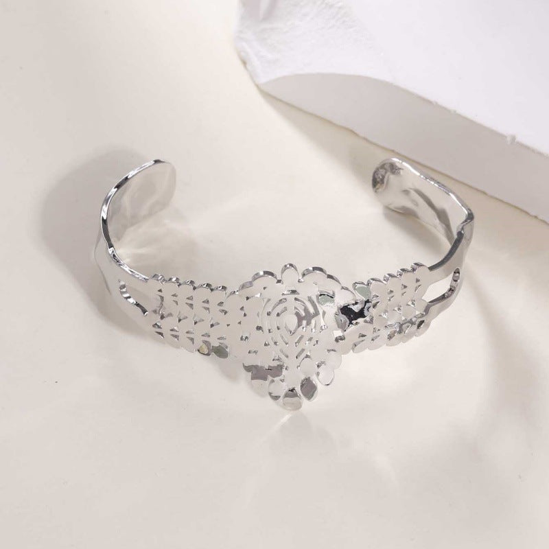 Damen Offener Armreif im modernen Bambusdesign Shop Nory