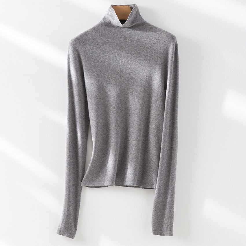 Damen Slim-Fit Feinstrick-Rollkragenpullover mit Stretch Shop Nory