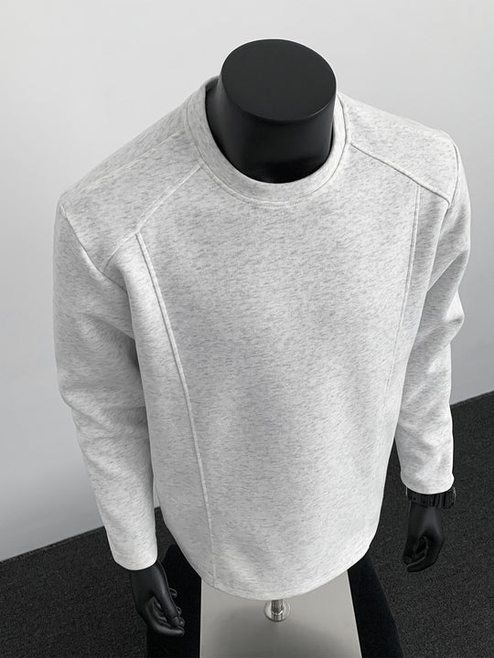 Herren Sweatshirt mit strukturierten Nahtdetails und Rundhalsausschnitt Shop Nory