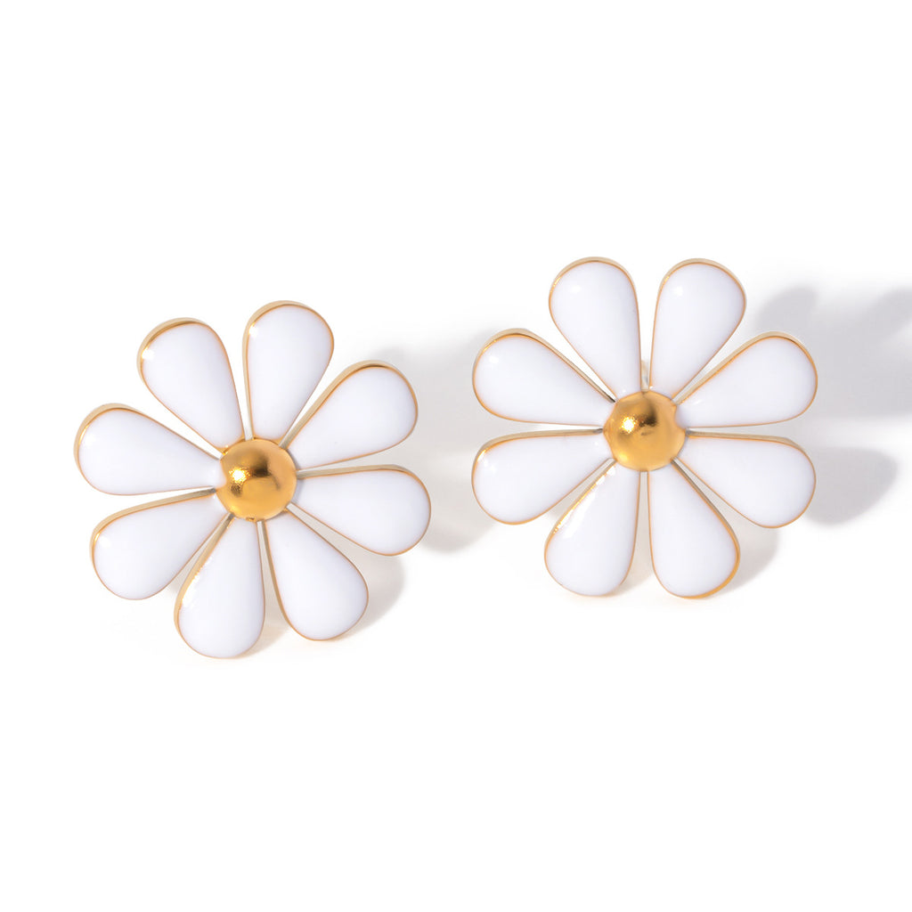 Damen Ohrhänger im floralen Design aus hochwertigem Edelstahl Shop Nory