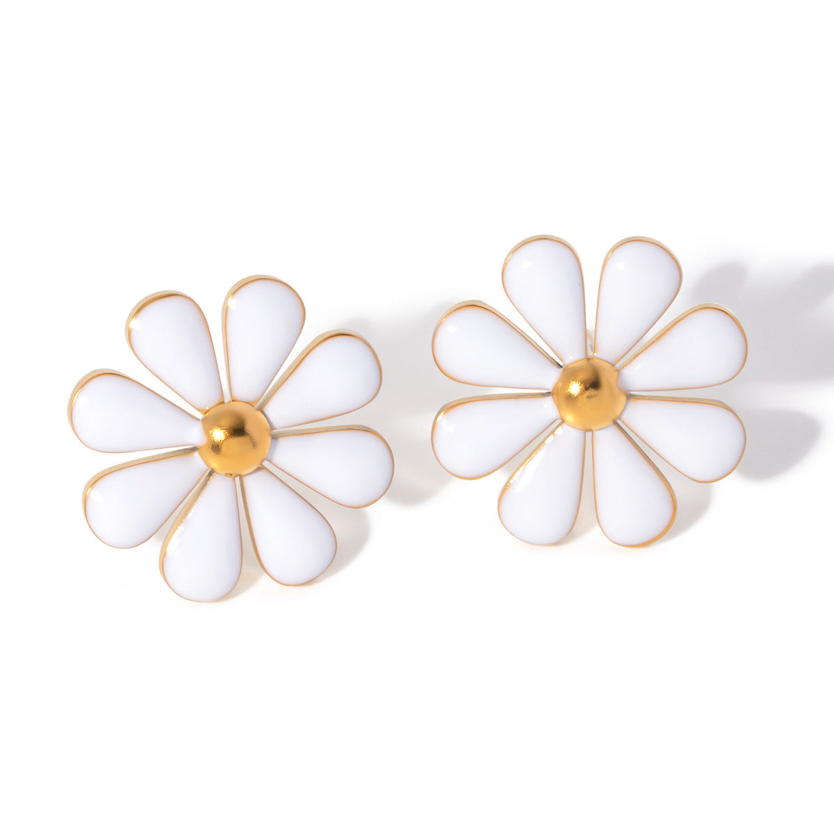 Damen Ohrhänger im floralen Design aus hochwertigem Edelstahl Shop Nory