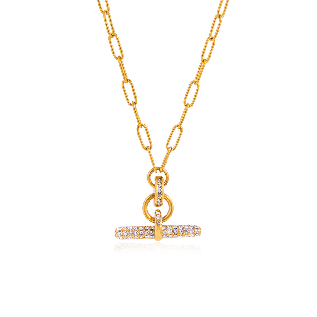 Damen Halskette mit elegantem Anhänger und wasserfestem Design Shop Nory