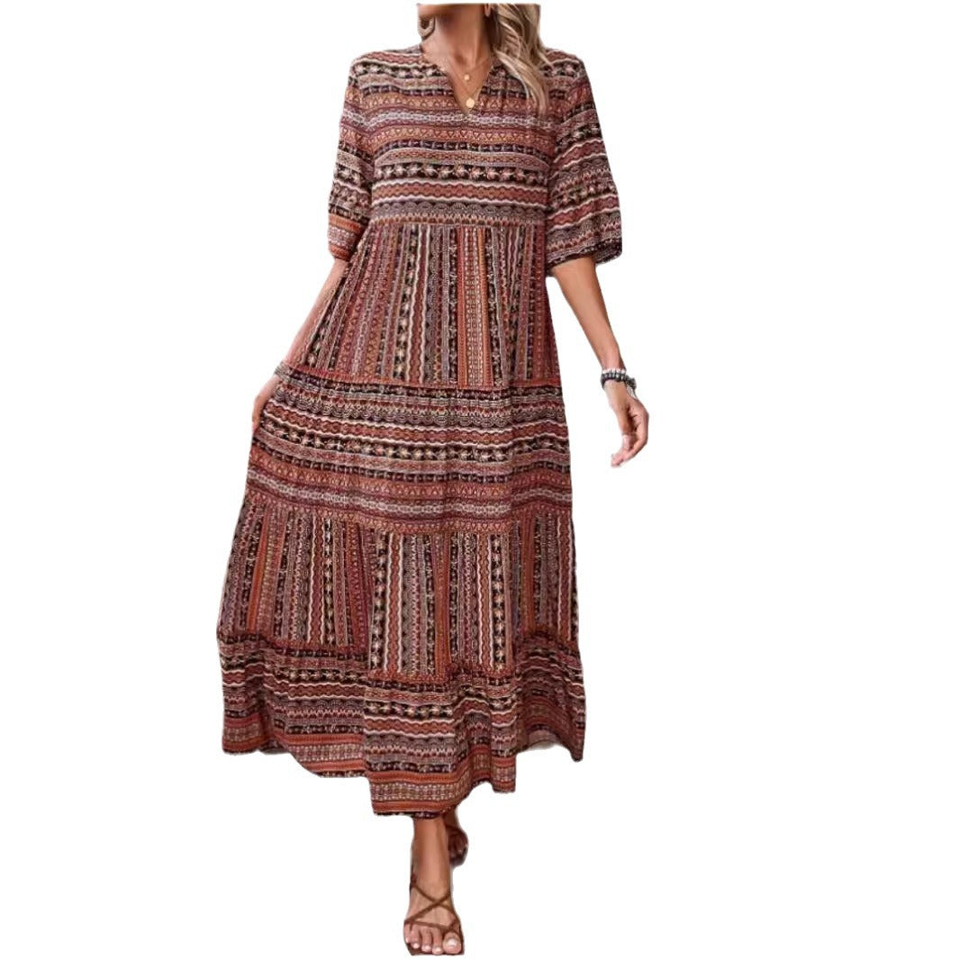 Damen Maxikleid im Ethno-Design Shopnory