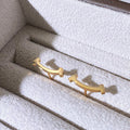 Damen Ohrringe mit modernem gebogenem Design aus hochwertigem Edelstahl Shop Nory