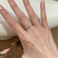 Damen Ring mit funkelndem Zirkon und Kugel-Design Shop Nory