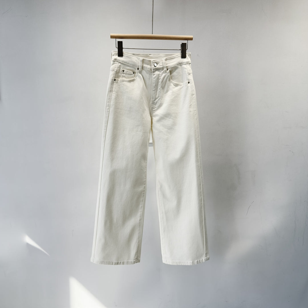Damen Hochtaillierte Weite Denim-Hosen Shop Nory 1787623024