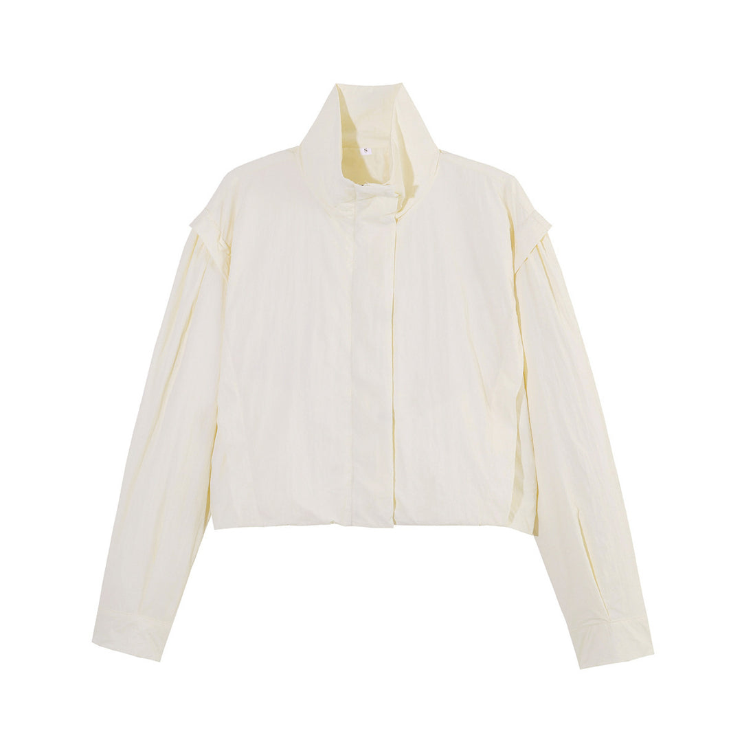 Damen Kurzjacke im Blousonstil mit Stehkragen und gerafften Raglanärmeln Shop Nory