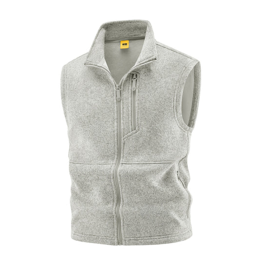 Herren Fleeceweste mit hohem Stehkragen, Brustreißverschluss und Seitentaschen Shop Nory