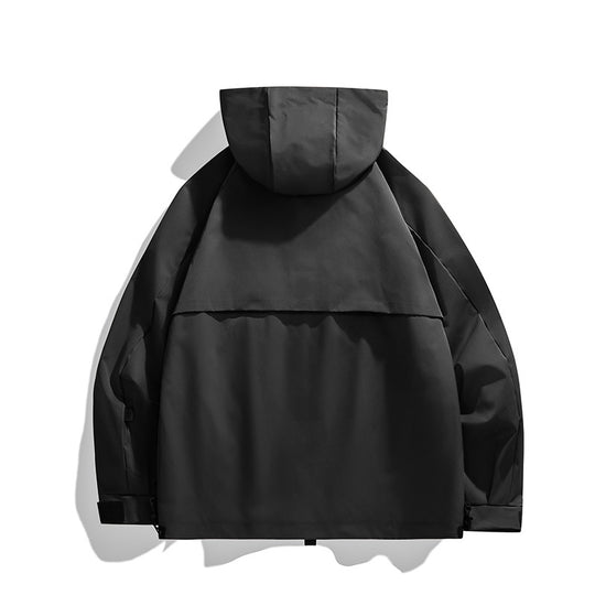 Herren Technische Utility-Kapuzenjacke mit Multifunktionstaschen Shop Nory
