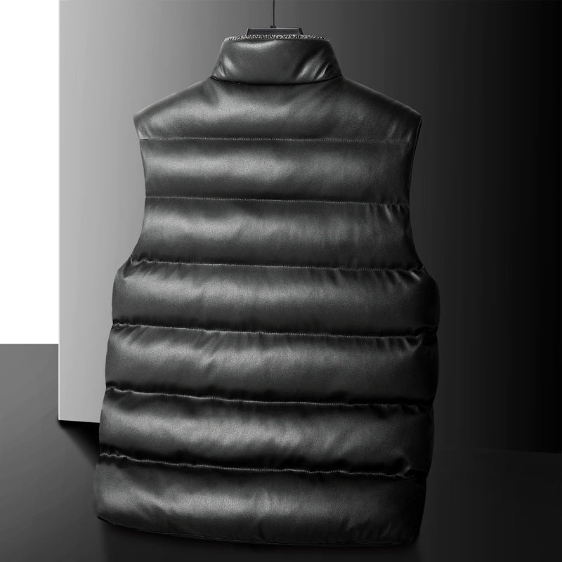 Herren Wattierte Steppweste mit Cargo‑Taschen und hohem Stehkragen Shop Nory