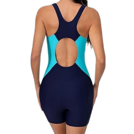 Damen Sportlicher Schwimmanzug mit kurzen Beinen Shopnory
