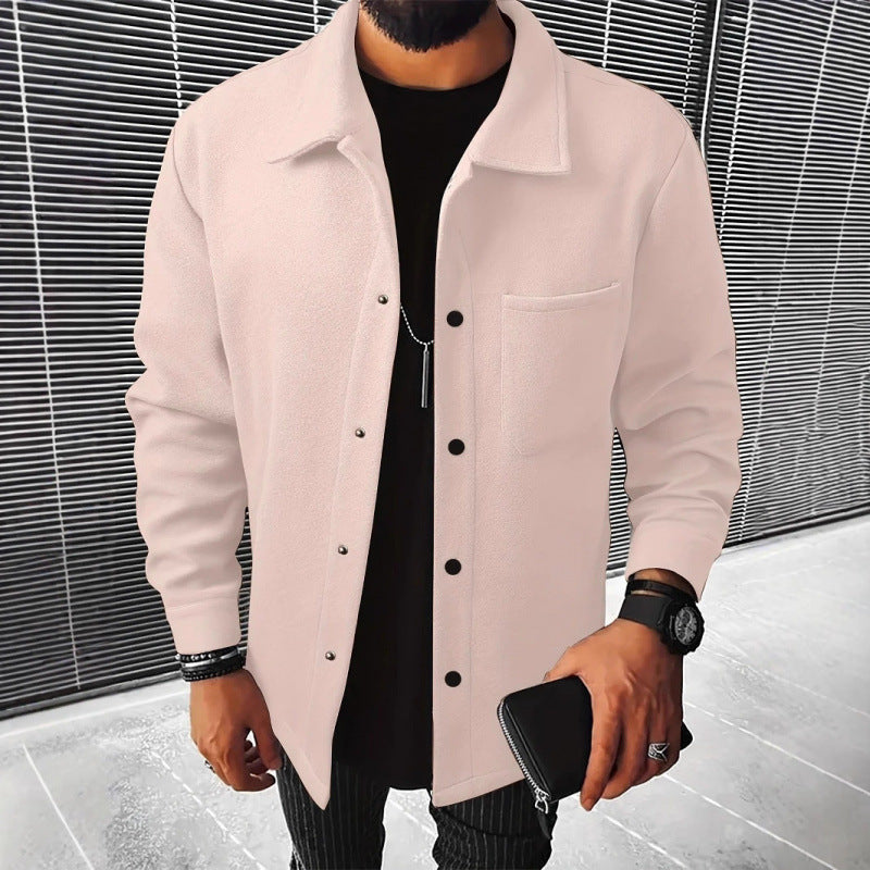 Herren gemütliche und stilvolle Fleecejacke