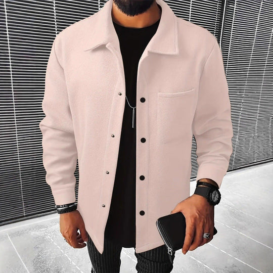 Herren gemütliche und stilvolle Fleecejacke