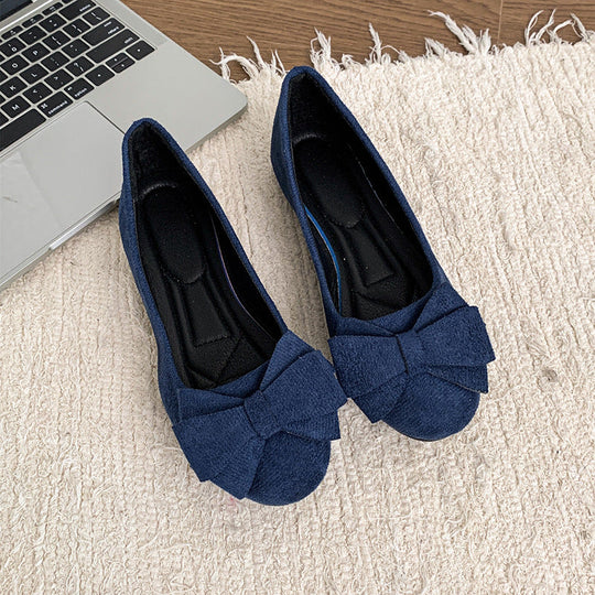 Damen Ballerinas mit modischem Schleifendetail