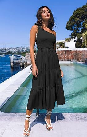Damen Maxikleid mit ärmellosem Design und elastischem Bustier Shopnory