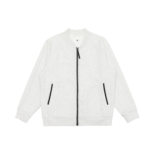 Unisex Sweatjacke im Bomberstil mit durchgehendem Reißverschluss, Raglanärmeln und Kontrastbesatz Shop Nory
