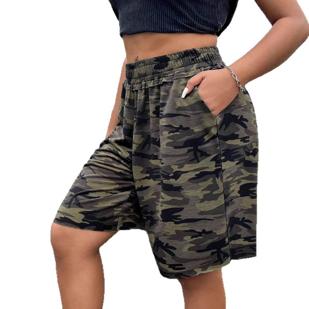 Damen Freizeithosen im modernen Camouflage-Design