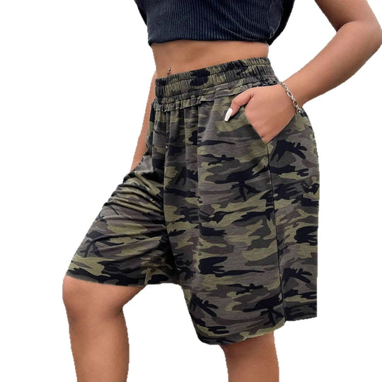 Damen Freizeithosen im modernen Camouflage-Design