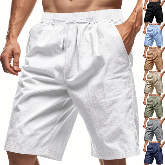 Herren bequeme Cargo-Shorts mit elastischem Bund und großzügigen Taschen