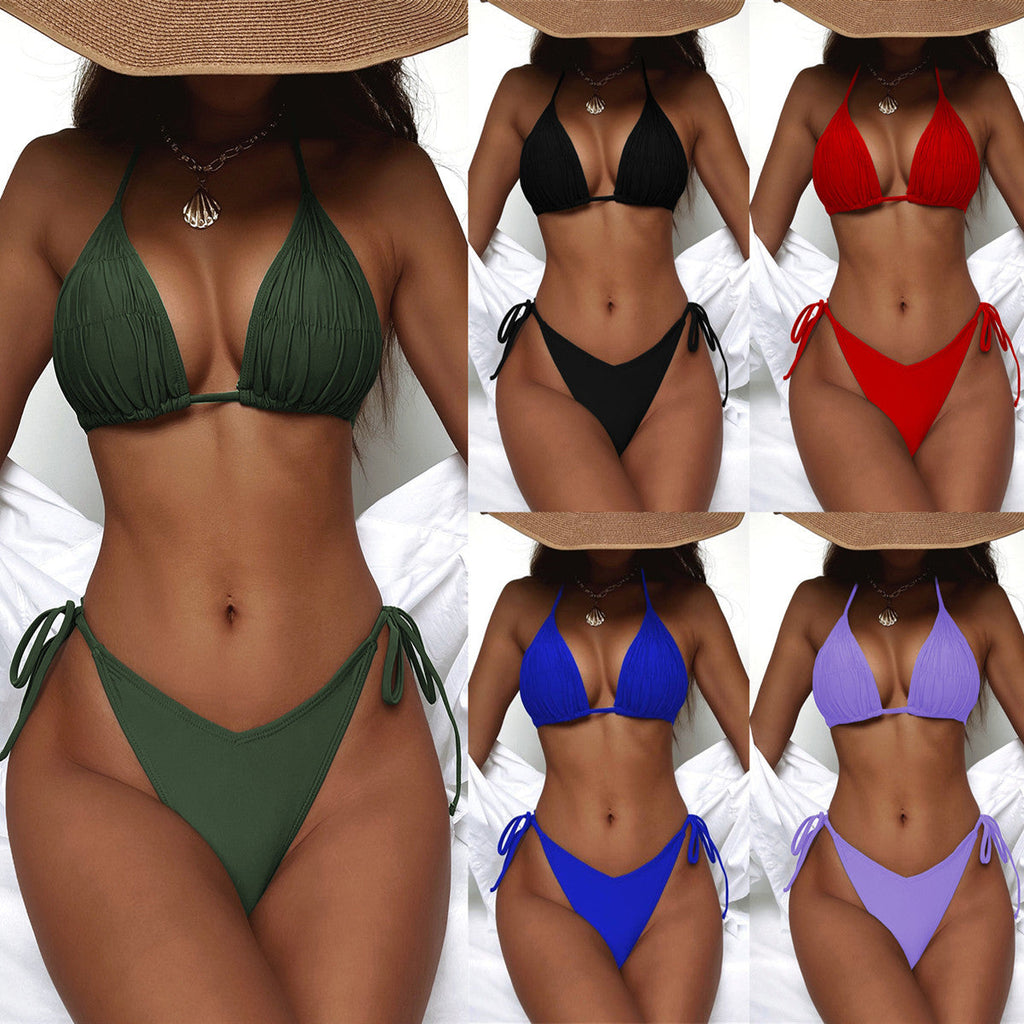 Damen Triangel-Bikini mit schmeichelndem Raffungseffekt Shopnory