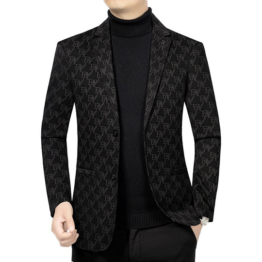 Herren Modernes Einreihiges City-Blazer mit aufgesetzten Taschen und leichter Halbfütterung Shop Nory