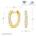 Damen Creolen mit strahlenden Zirkonsteinen aus hochwertigem 925 Sterling Silber Shop Nory