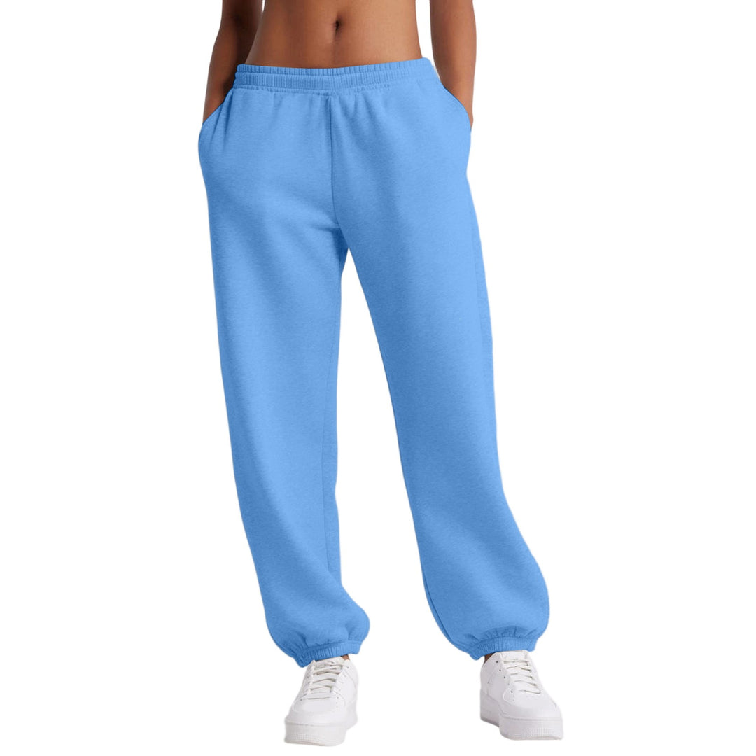 Damen nan schmale High‑Waist Sweat-Jogginghose mit hohem Komfortbund, verstellbarem Kordelzug und elastischen Knöchelbündchen Shop Nory
